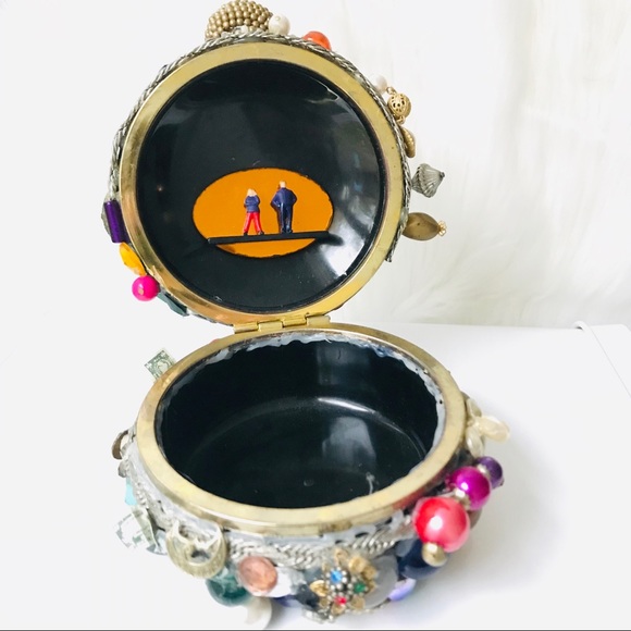 Vintage 90s Handmade “Jewels” Seattle Jewelry Box - Picture 4 of 14